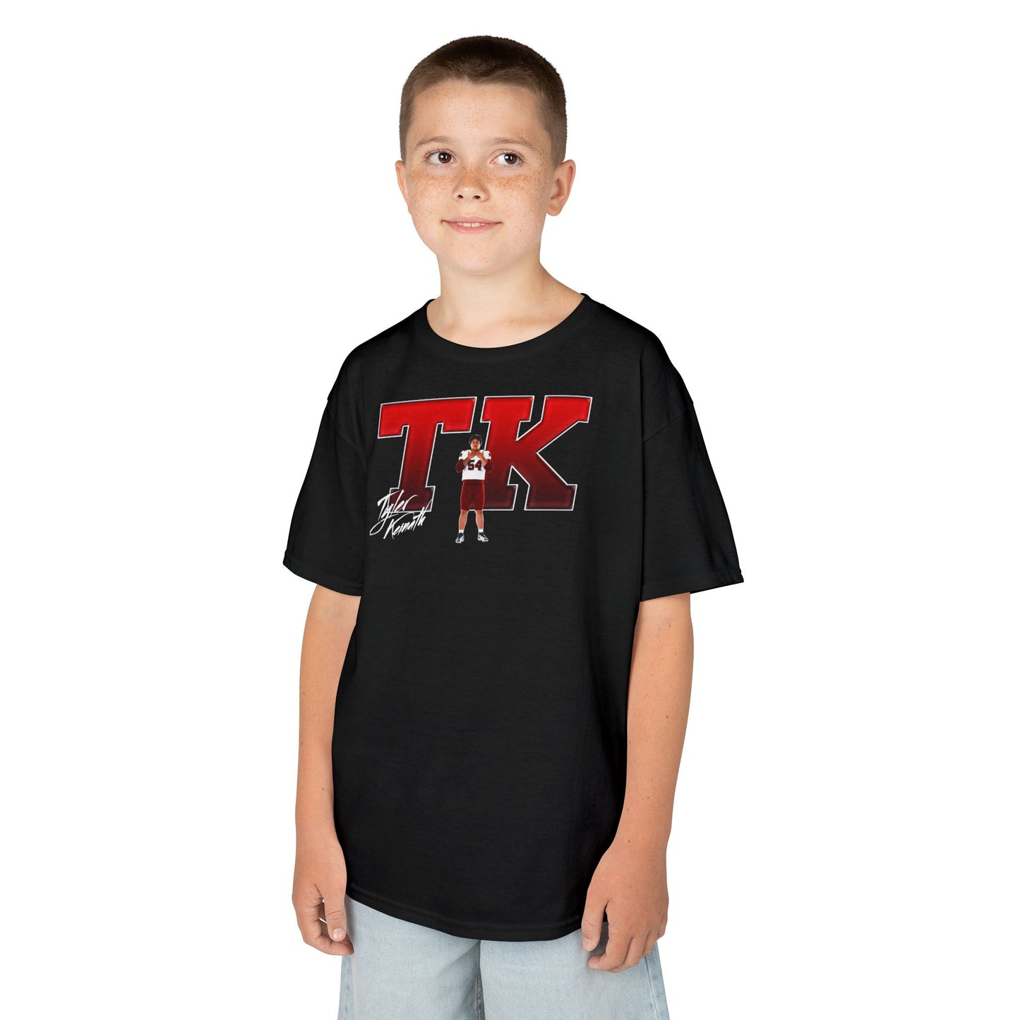 Tyler Keinath Big Initials Colored Kids Tee
