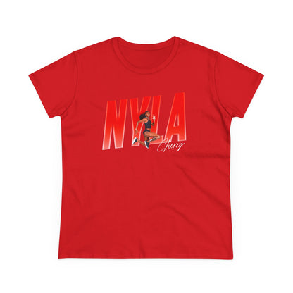 Nyla Cherry Cursive Combo Colored Women's Tee
