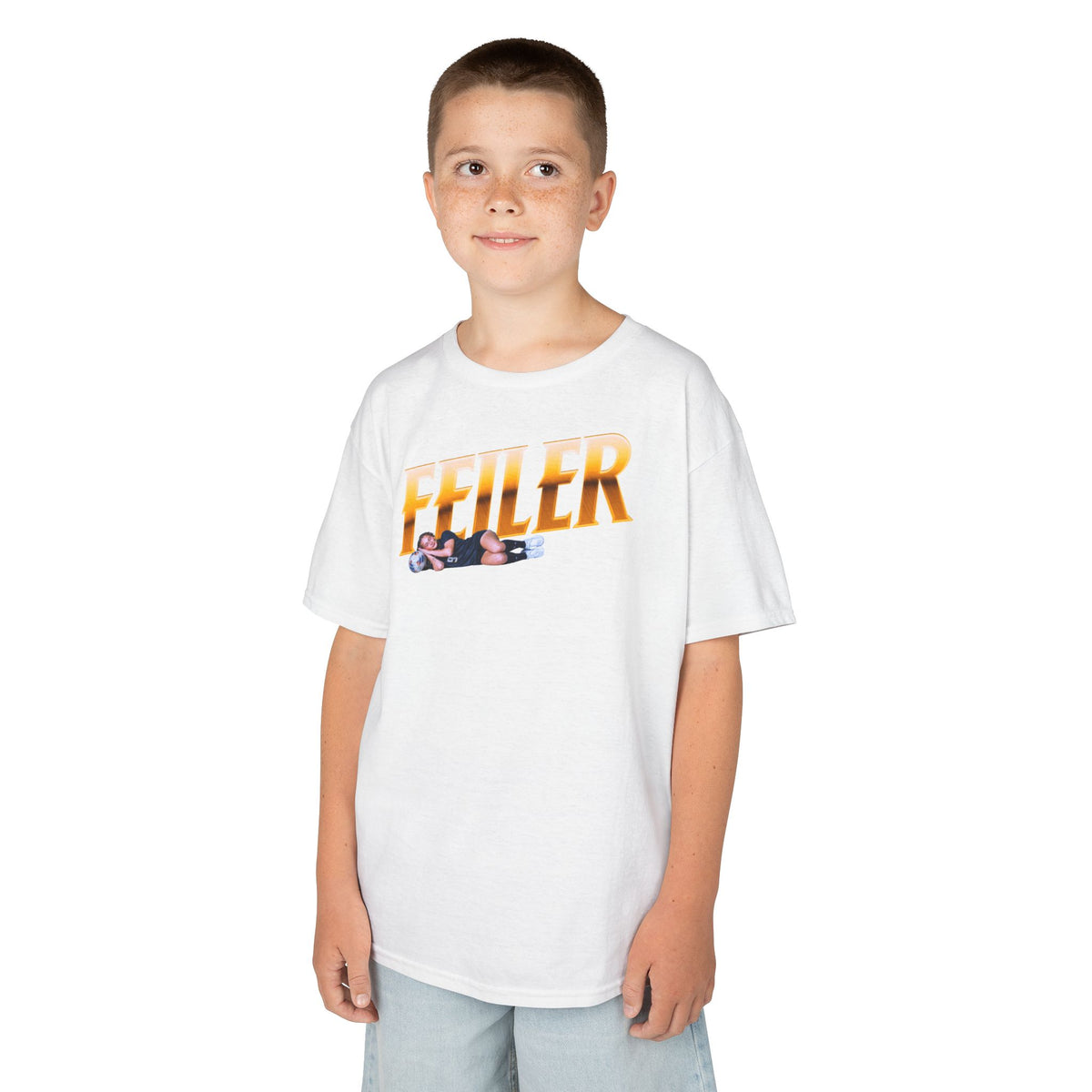 Sydney Feiler Curisve Combo Colored Kids Tee