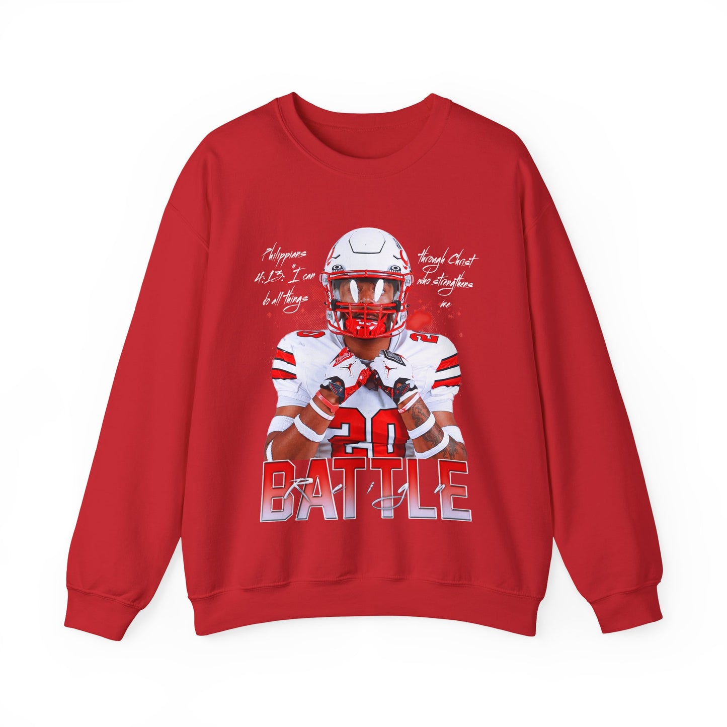 Reign Battle Featured Quote Crewneck Sweatshirt