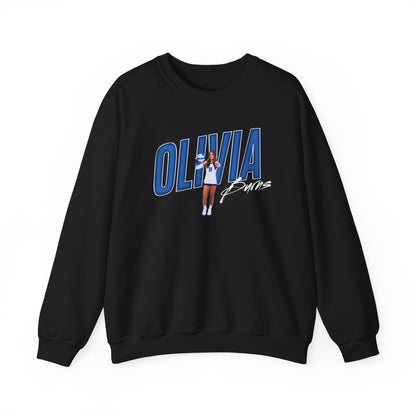 Olivia Burns Cursive Combo Colored Crewneck Sweatshirt