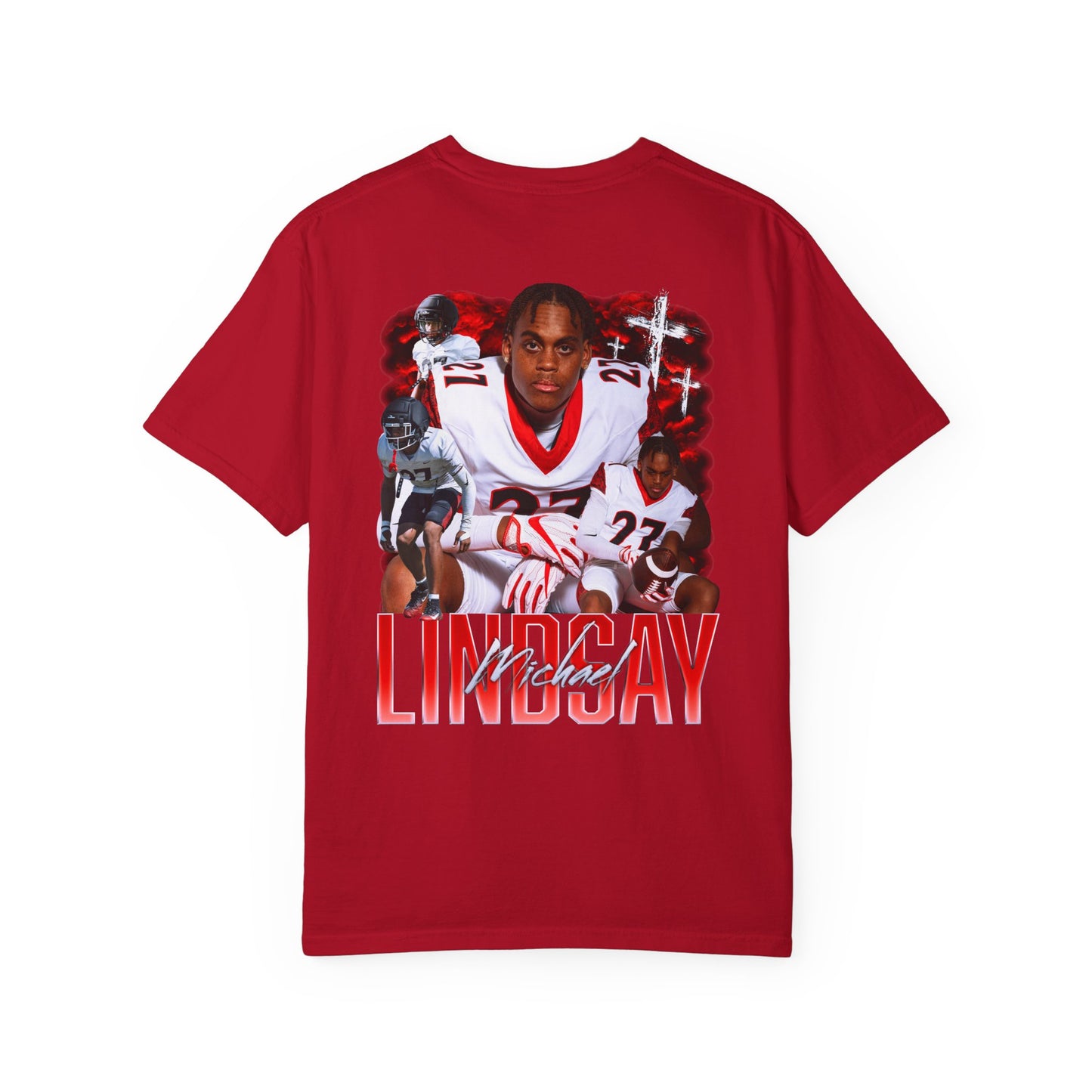 Michael Lindsay Logo Front & Back Premium Tee