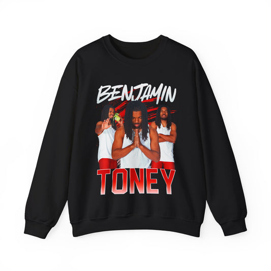 Benjamin Toney White & Combo Colored Crewneck Sweatshirt