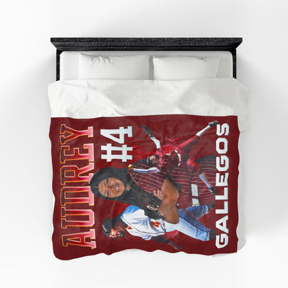 Audrey Gallegos First Name Highlight 60"-80" Plush Blanket