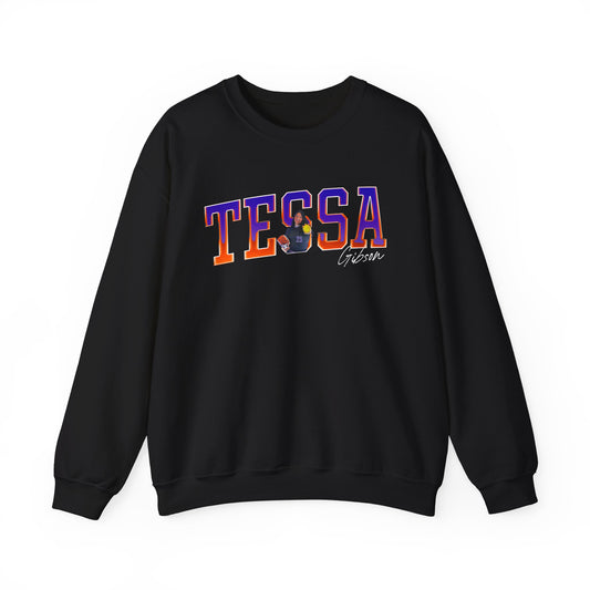 Tessa Gibson Cursive Combo Colored Crewneck Sweatshirt