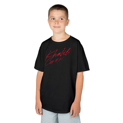 Khalil Cox Cursive Name & Number Kids Tee