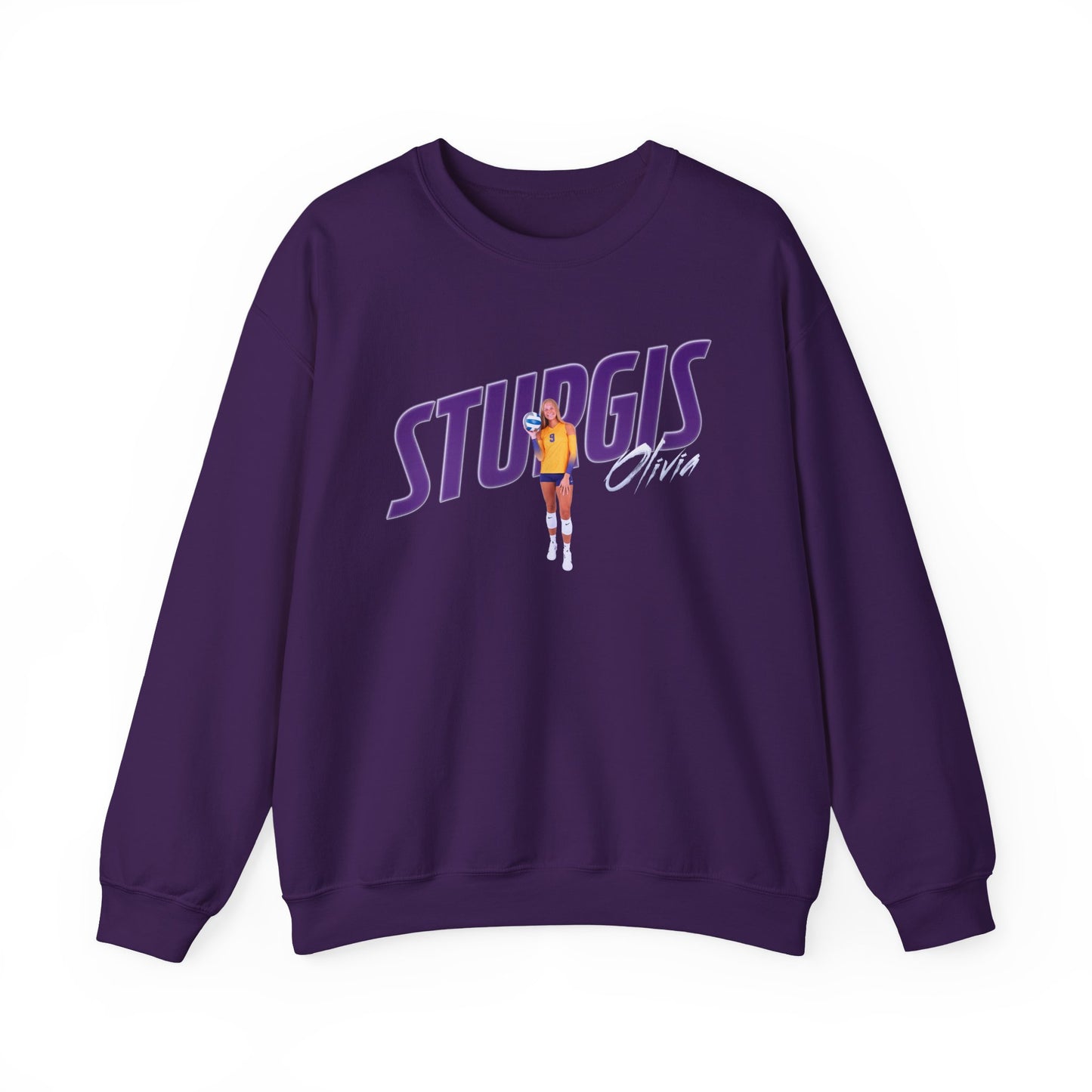 Olivia Sturgis Cursive Combo Colored Crewneck Sweatshirt