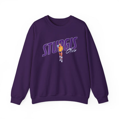 Olivia Sturgis Cursive Combo Colored Crewneck Sweatshirt