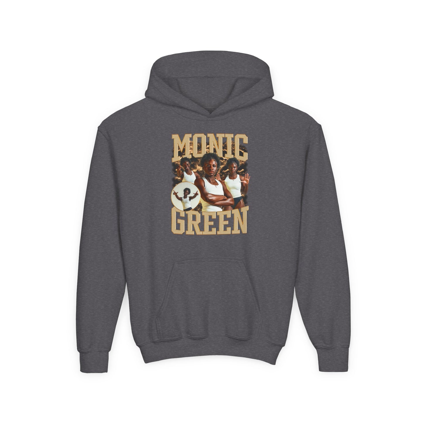 Monic Green Kids Hoodie