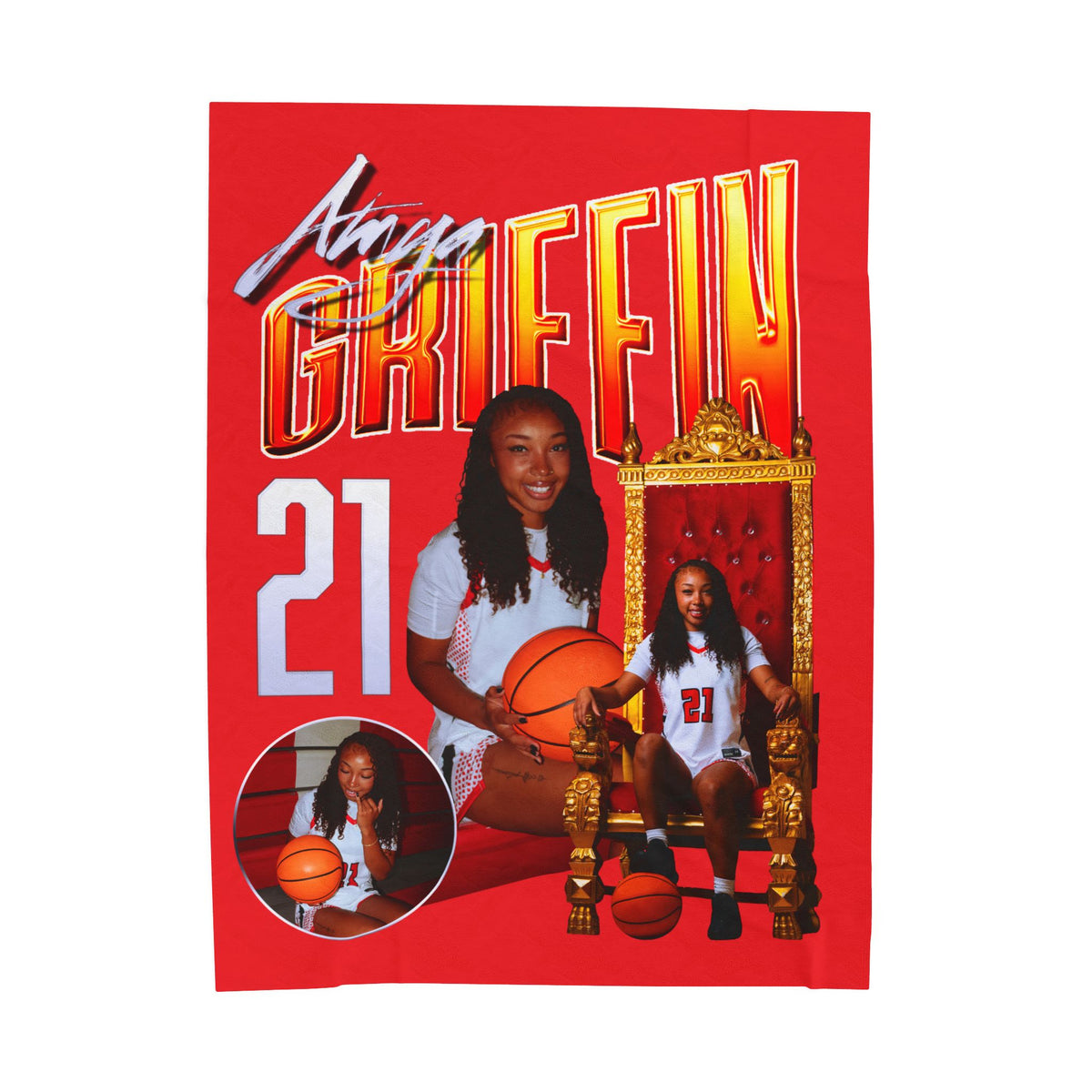 Amya Griffin 60"-80" Plush Blanket