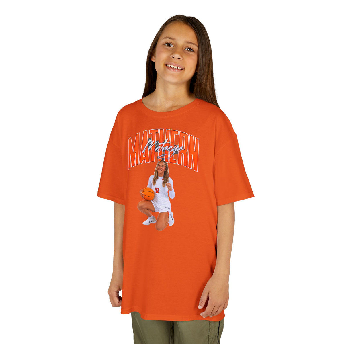 Mataeya Mathern Big Last Name Kids Tee