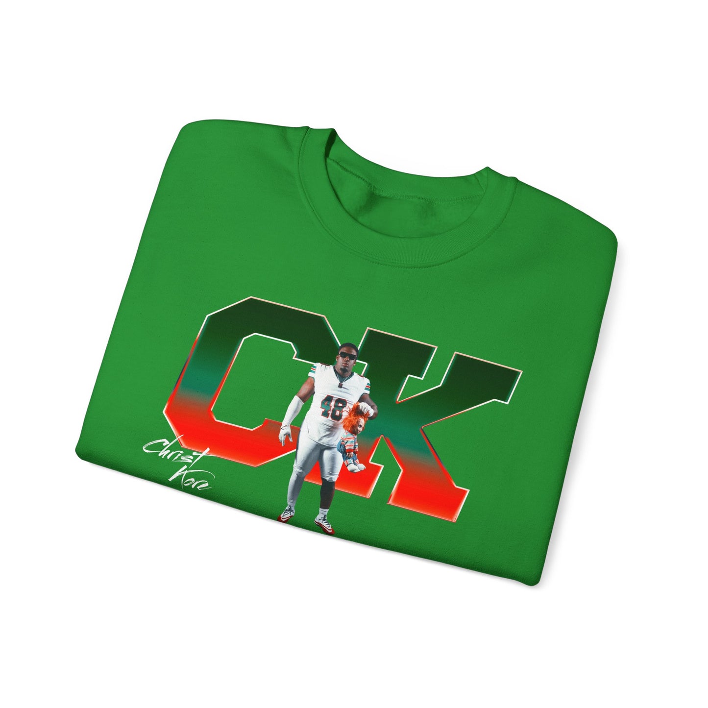 Christ Kore Big Initials Crewneck Sweatshirt