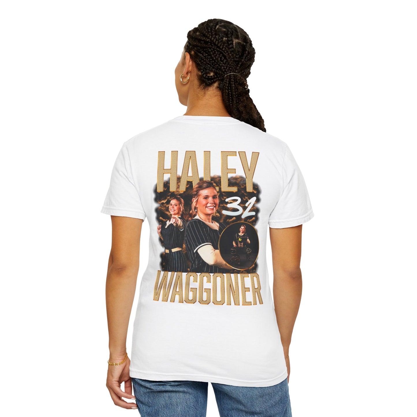 Haley Waggoner Logo Front & Back Premium Tee