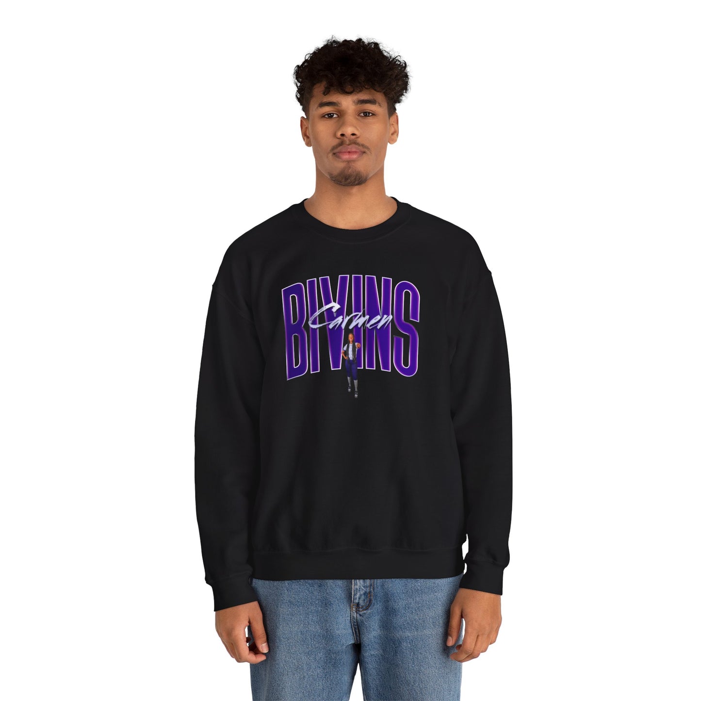 Carmen Bivins Big Last Name Crewneck Sweatshirt