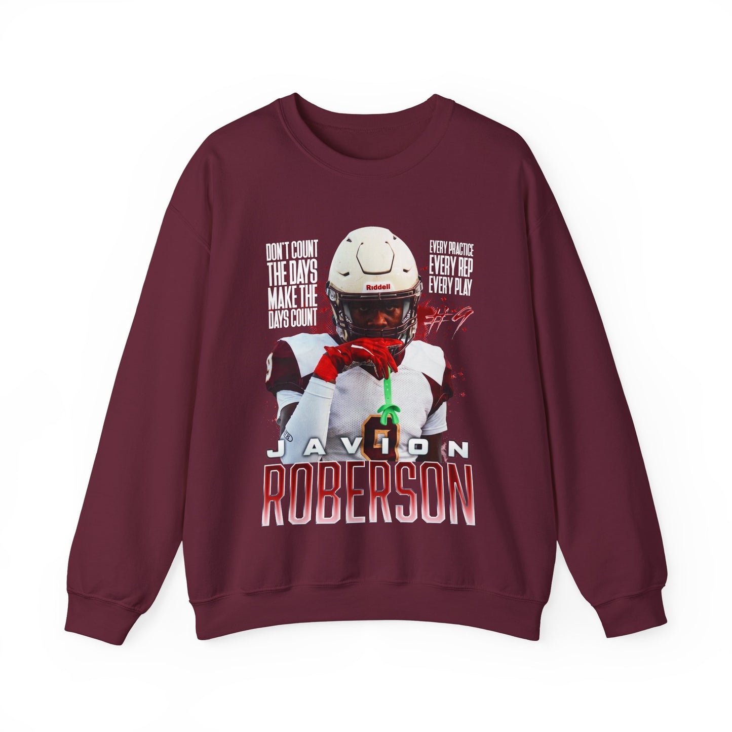 Javion Roberson Featured Quote Crewneck Sweatshirt