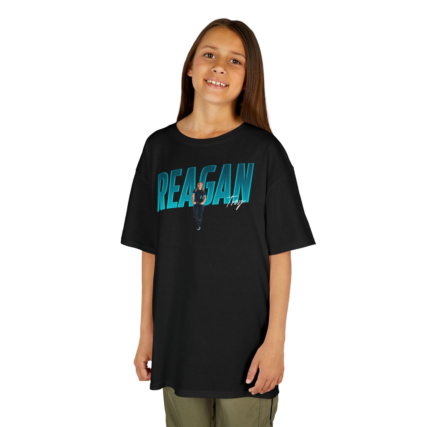 Reagan Troy Cursive Combo Kids Tee