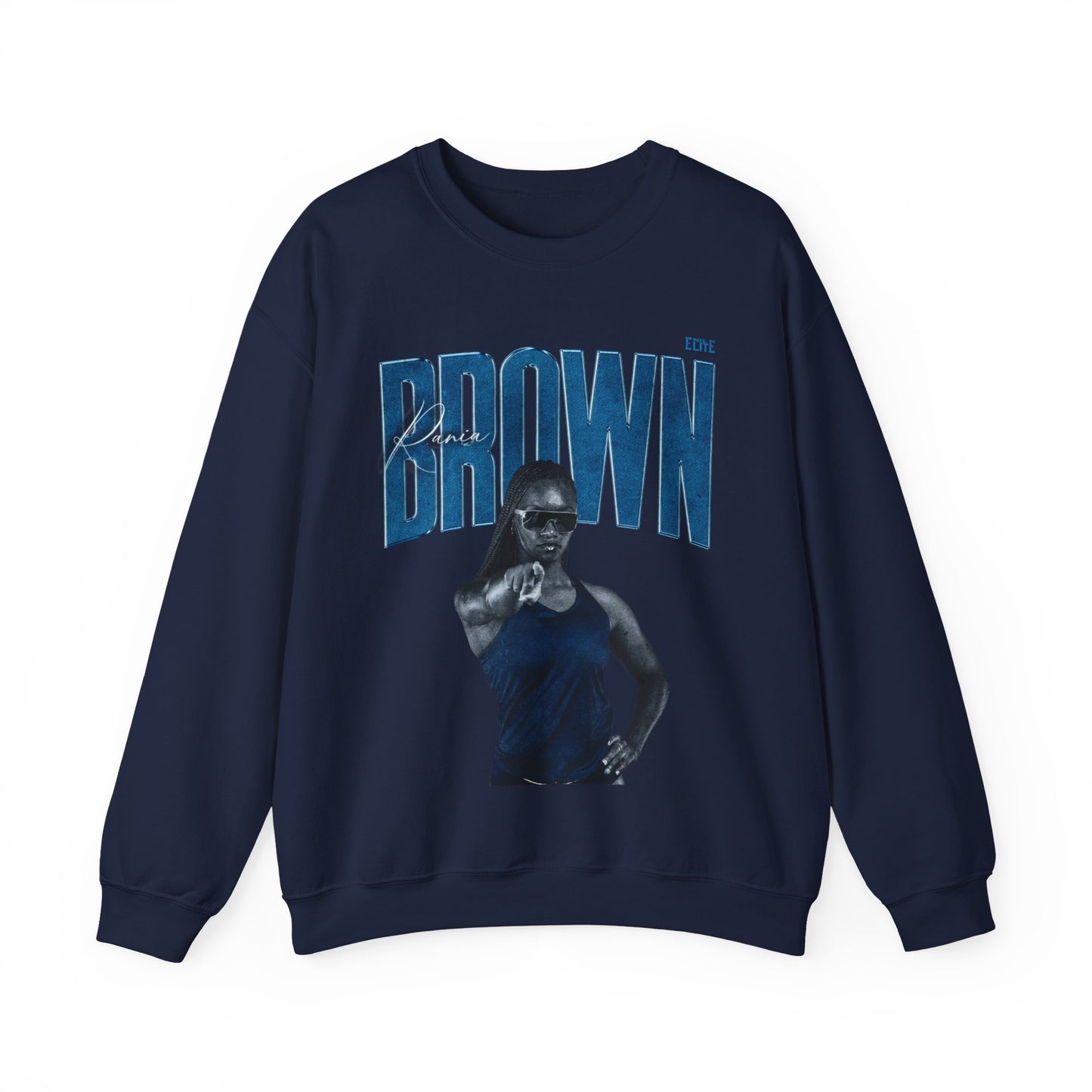 Rania Brown Faded Glory Crewneck Sweatshirt