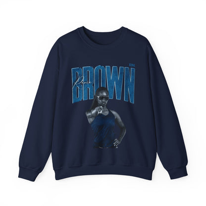 Rania Brown Faded Glory Crewneck Sweatshirt