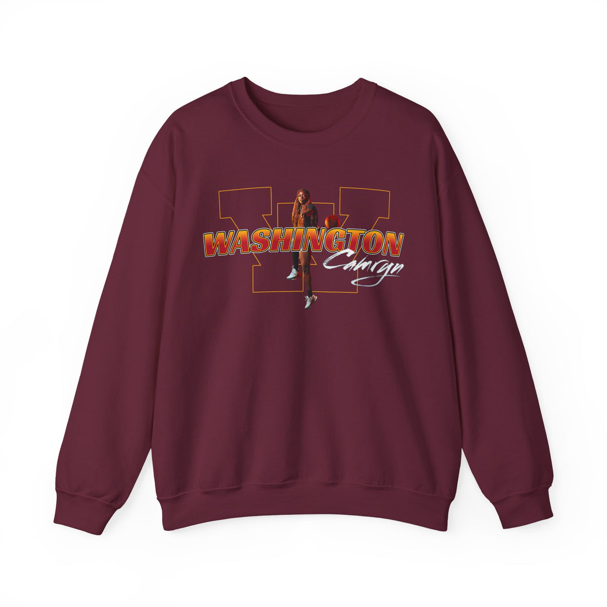Camryn Washington Big Last Name Crewneck Sweatshirt