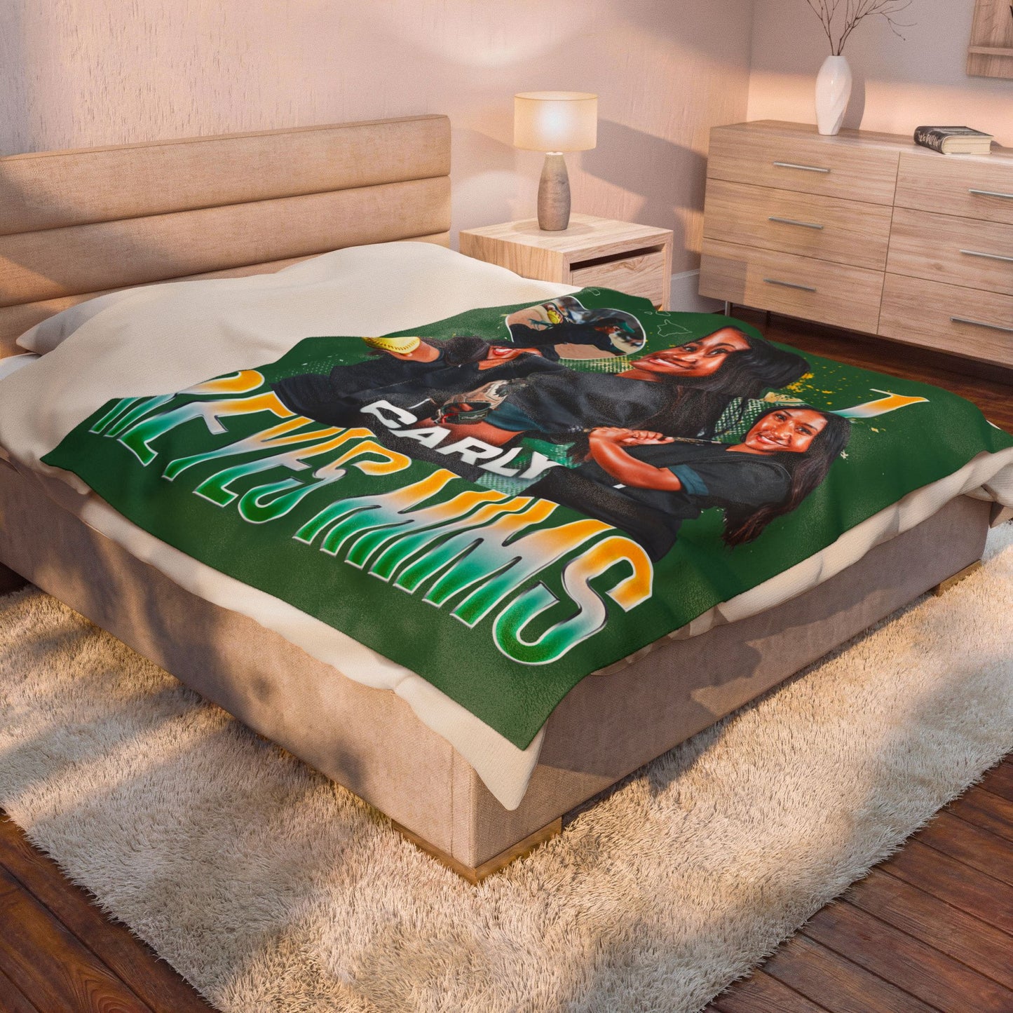 Carly Reyes Mims 60"-80" Plush Blanket