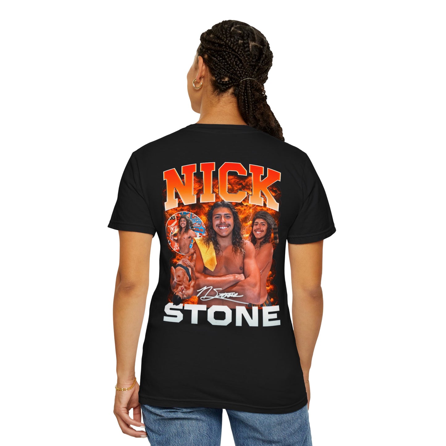 Nick Stone Logo Front & Back Premium Tee