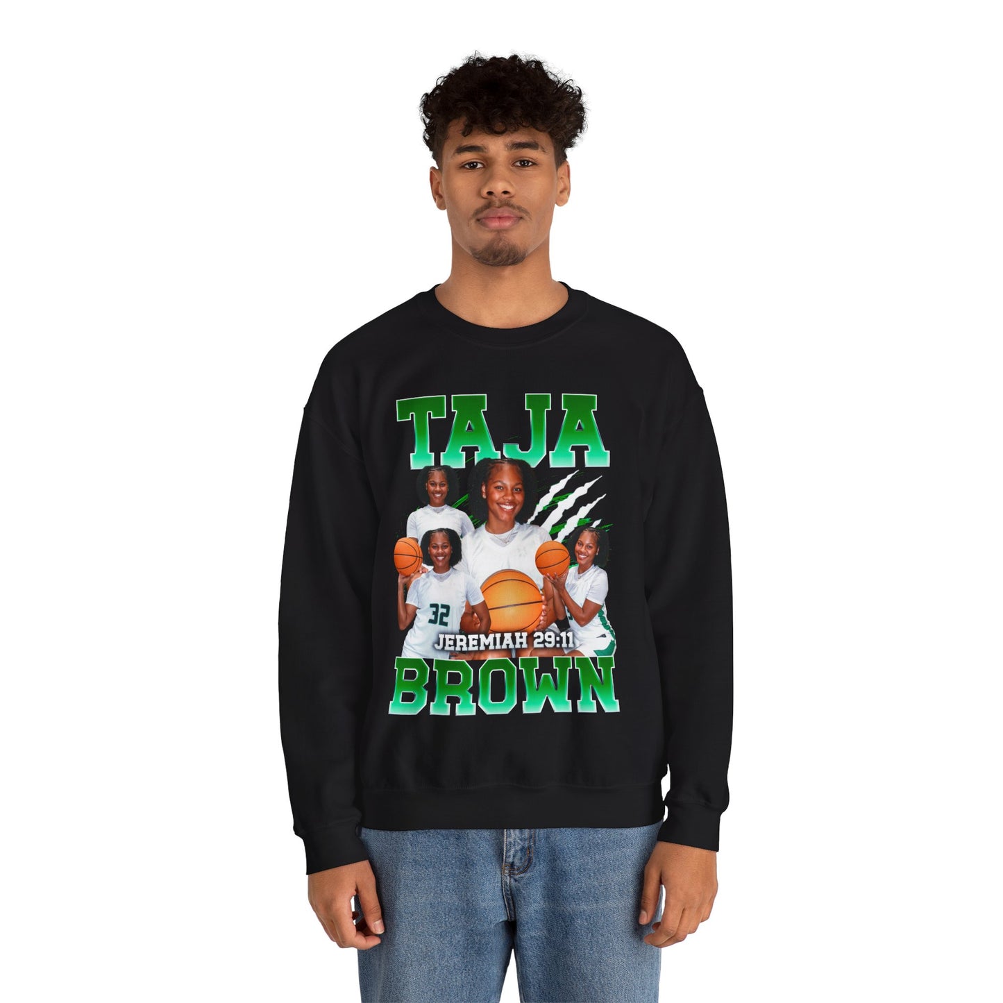 Taja Brown Crewneck Sweatshirt