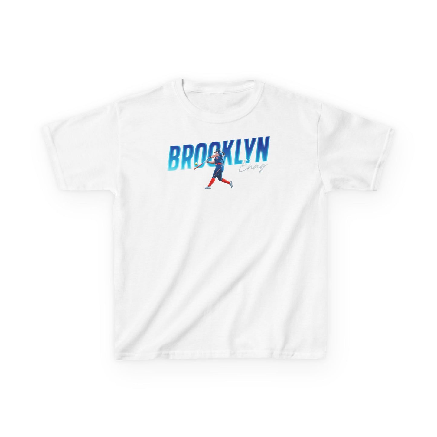 Brooklyn Enny Cursive Combo Colored Kids Tee