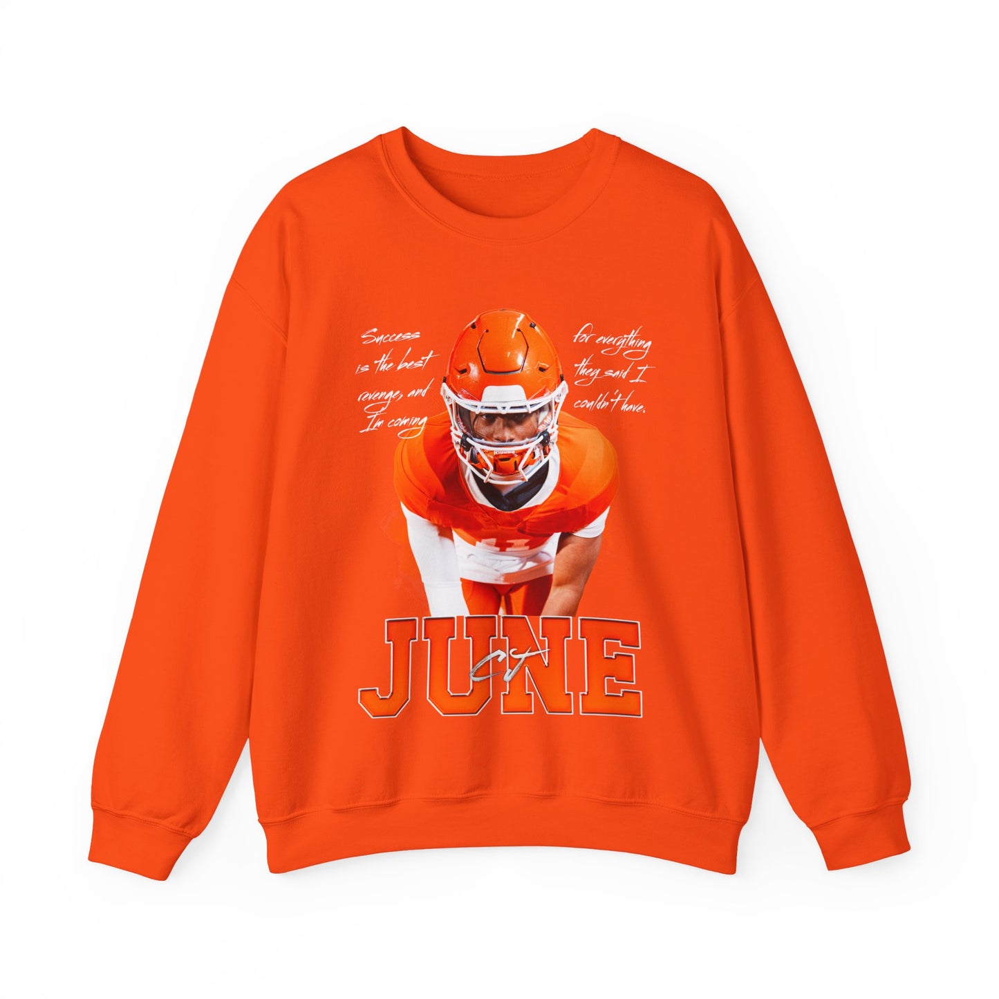 CJ June Featured Quote Crewneck Sweatshirt