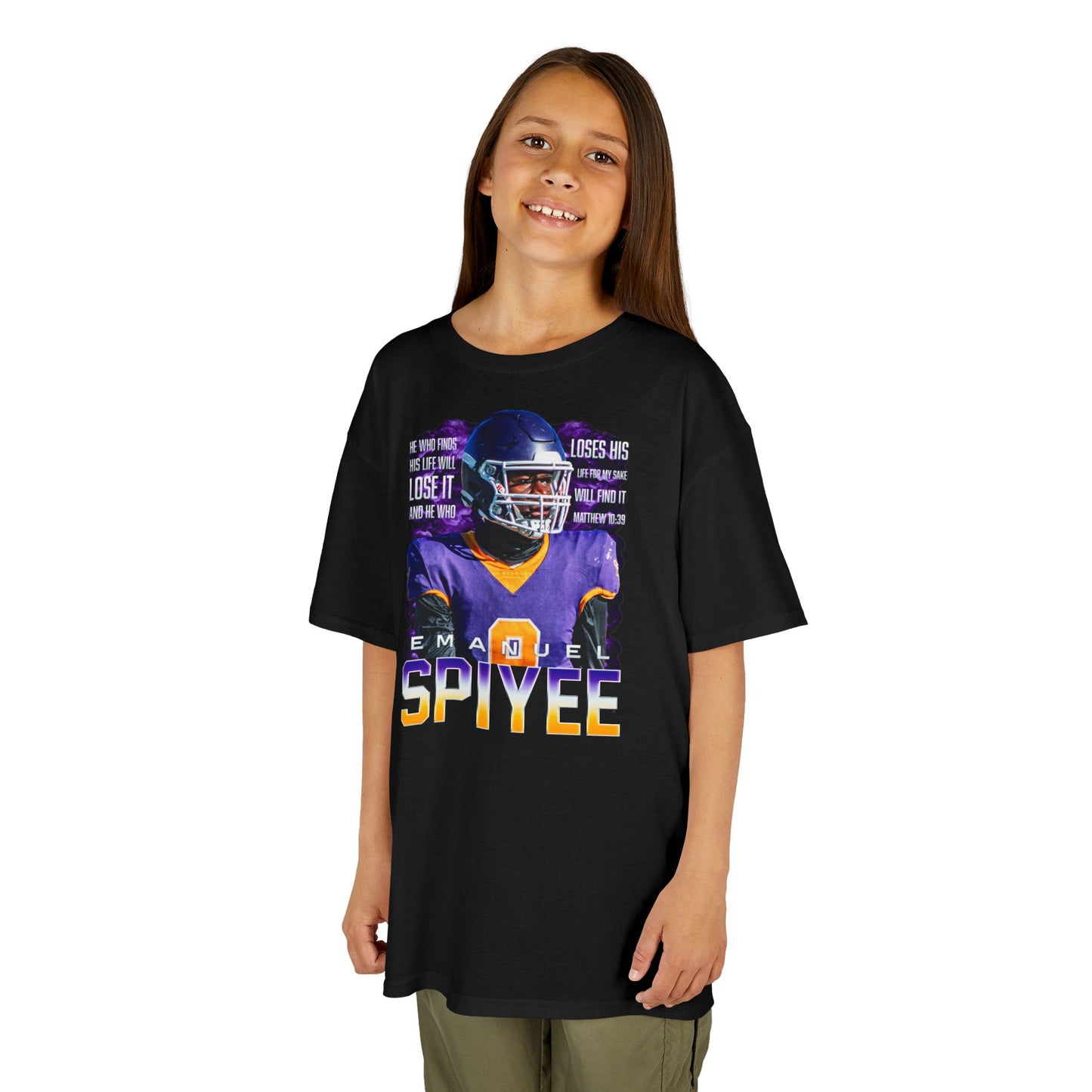 Emanuel Spiyee Featured Quote Kids Tee