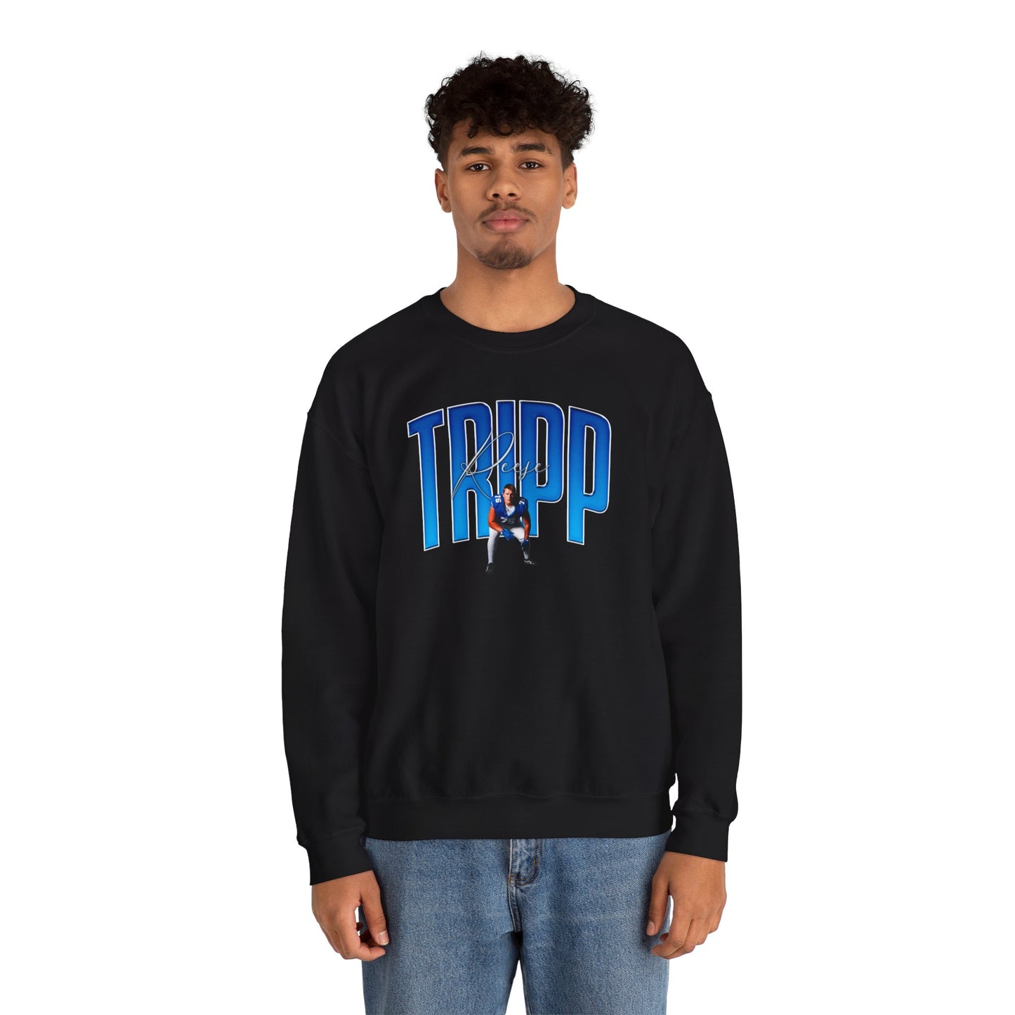 Reese Tripp Curved Combo Colored Crewneck Sweatshirt