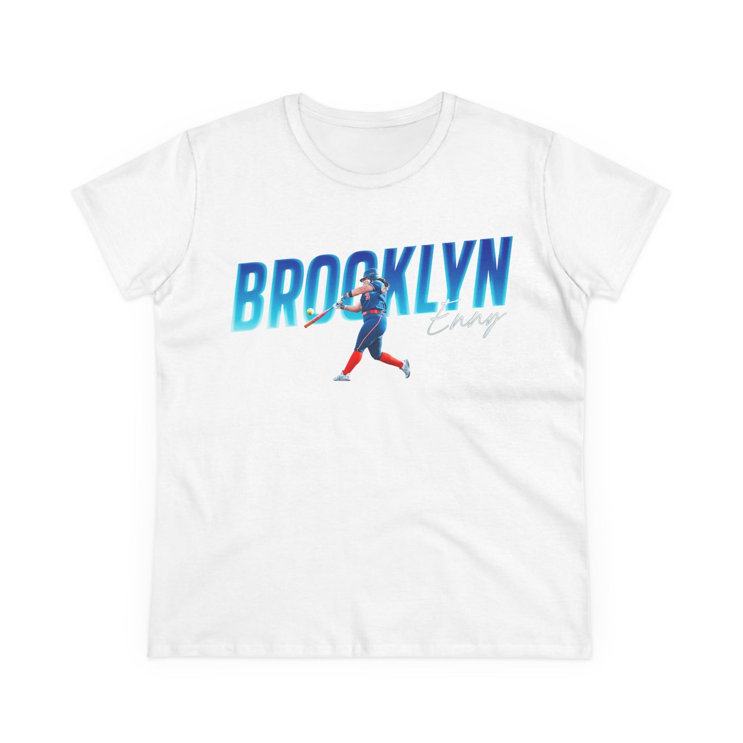 Brooklyn Enny Cursive Combo Colored Women's Tee
