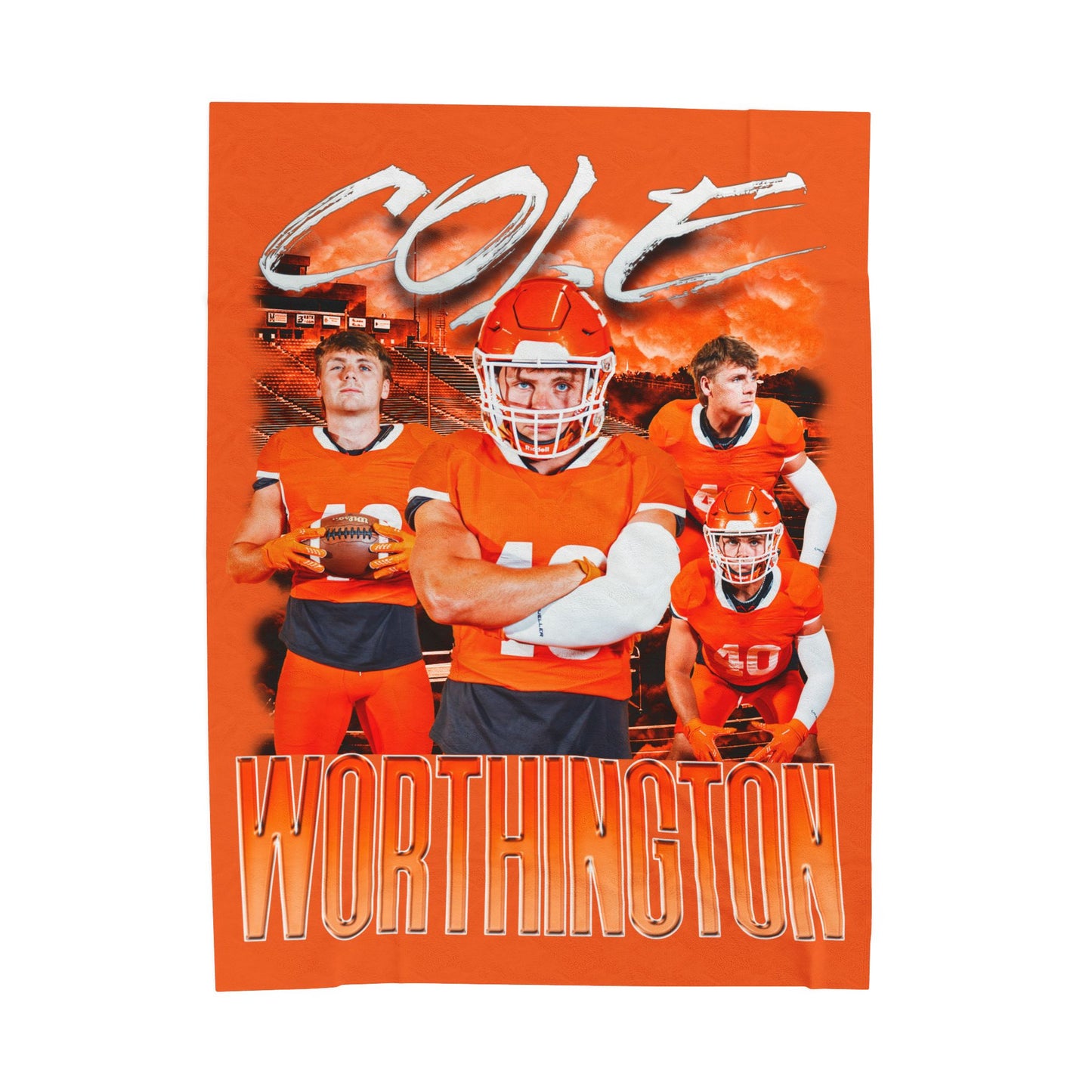 Cole Worthington 60"-80" Plush Blanket