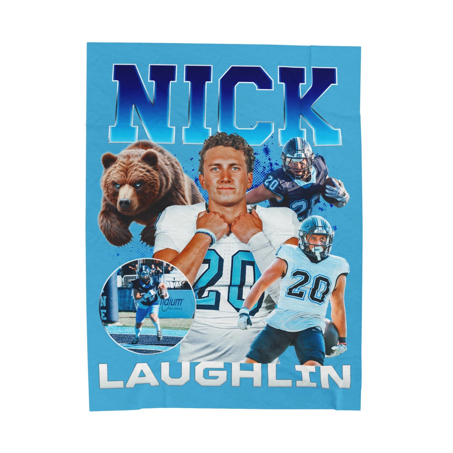 Nick Laughlin 60"-80" Plush Blanket