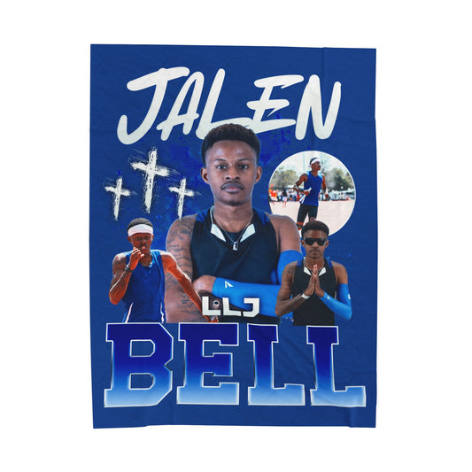 Jalen Bell Colored & White Combo 60"-80" Plush Blanket