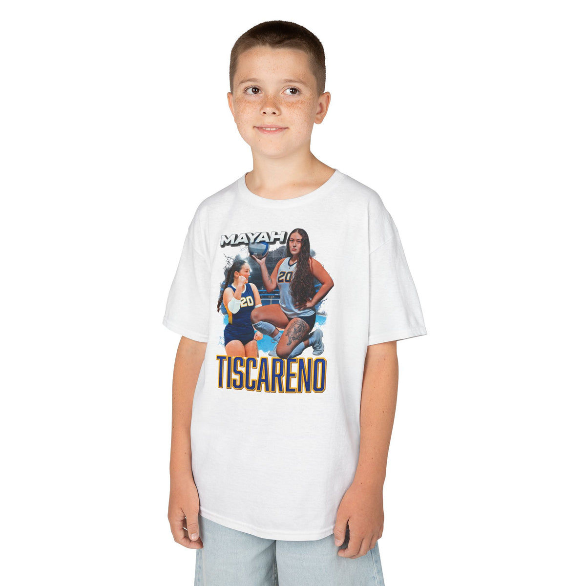 Mayah Tiscareno White & Colored Combo Kids Tee