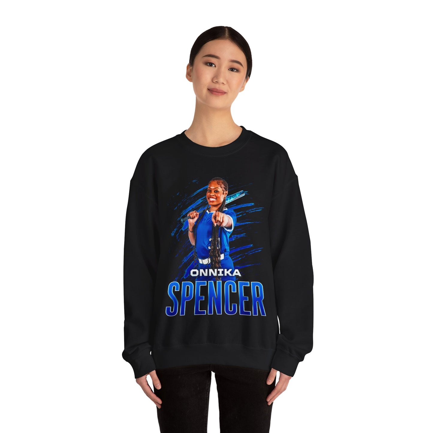 Onnika Spencer Name And Number Ombre Crewneck Sweatshirt