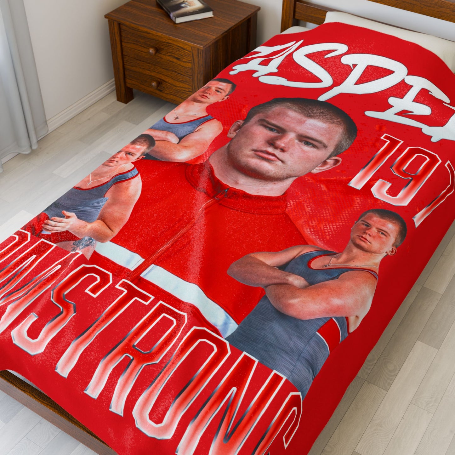 Jasper Armstrong 60"-80" Plush Blanket