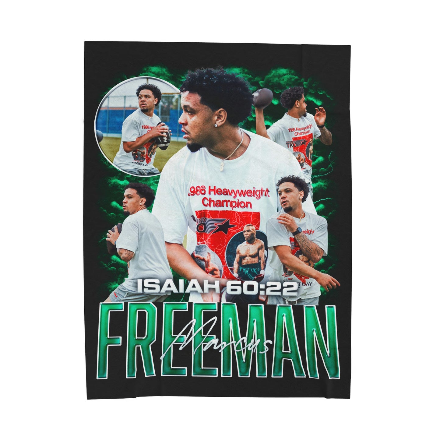 Copy of Marcus Freeman 60"-80" Plush Blanket