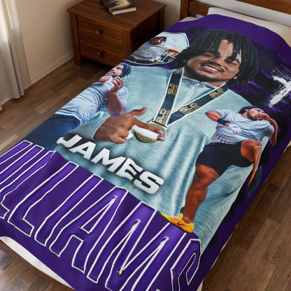 James Williams 60"-80" Plush Blanket