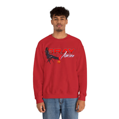Amina Gray Big Last Name Crewneck Sweatshirt