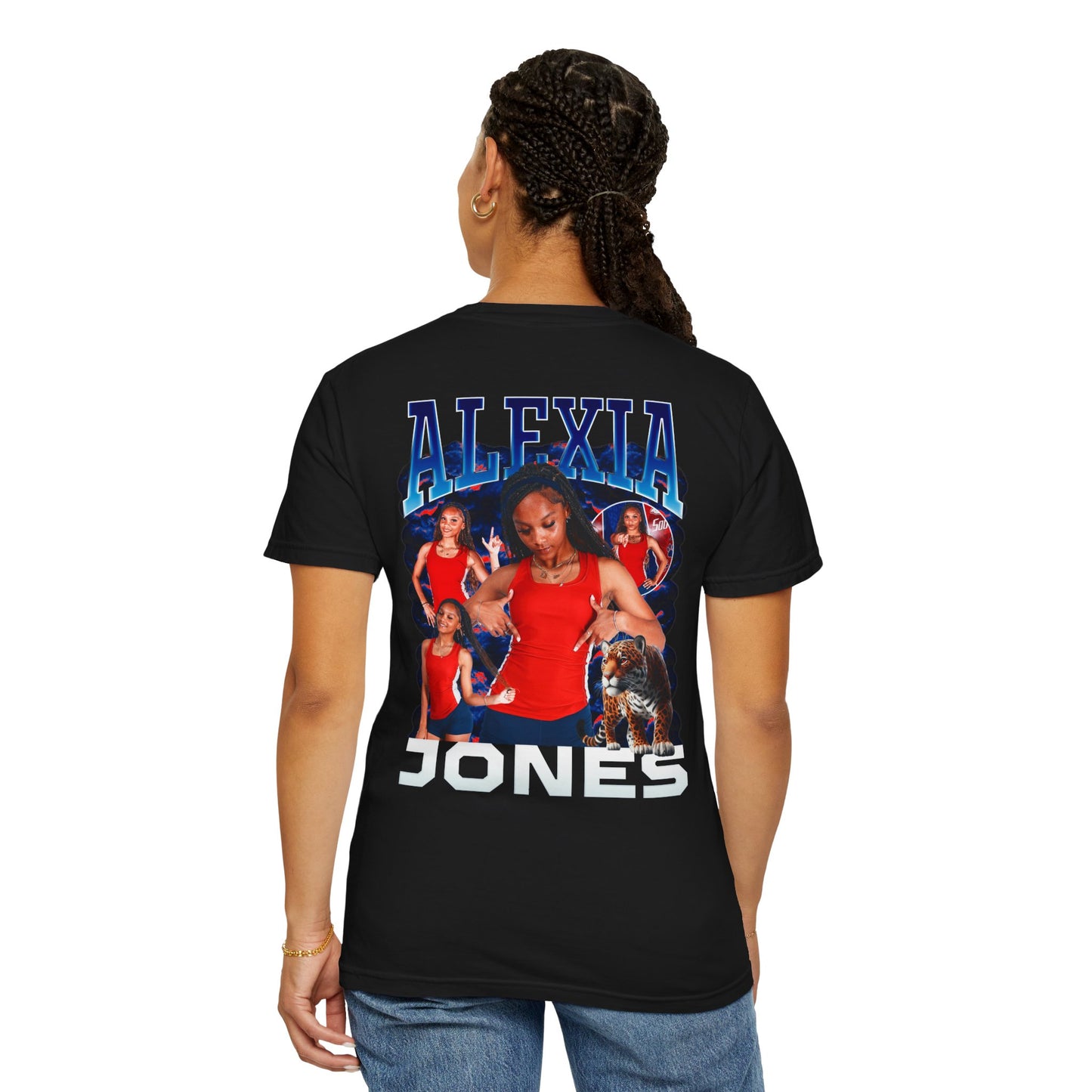 Alexia Jones Logo Front & Back Premium Tee