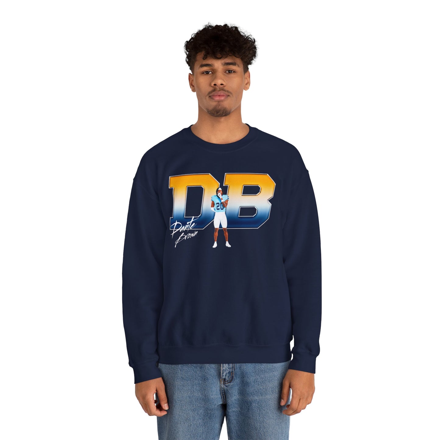 Dante Brown Big Initials Crewneck Sweatshirt