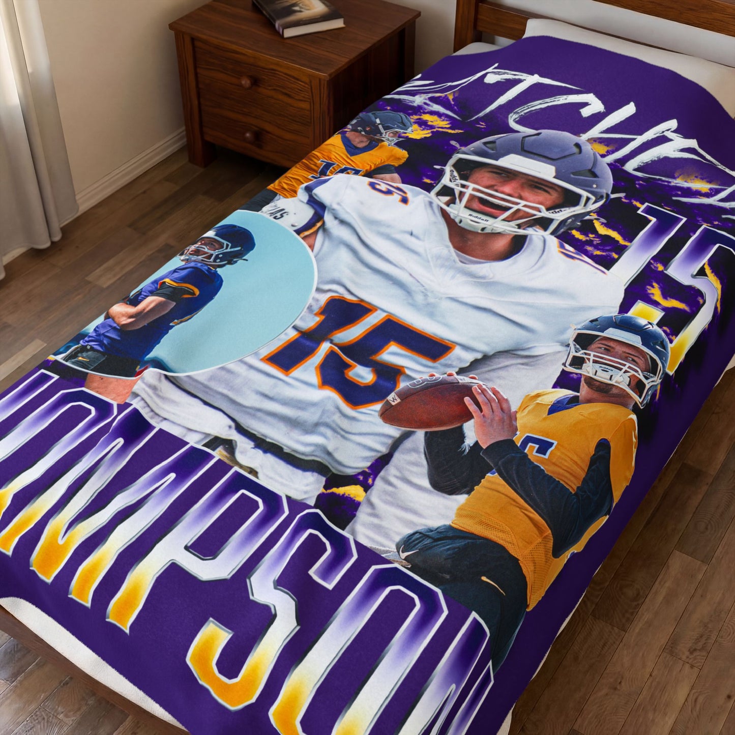 Mitchell Thompson 60"-80" Plush Blanket