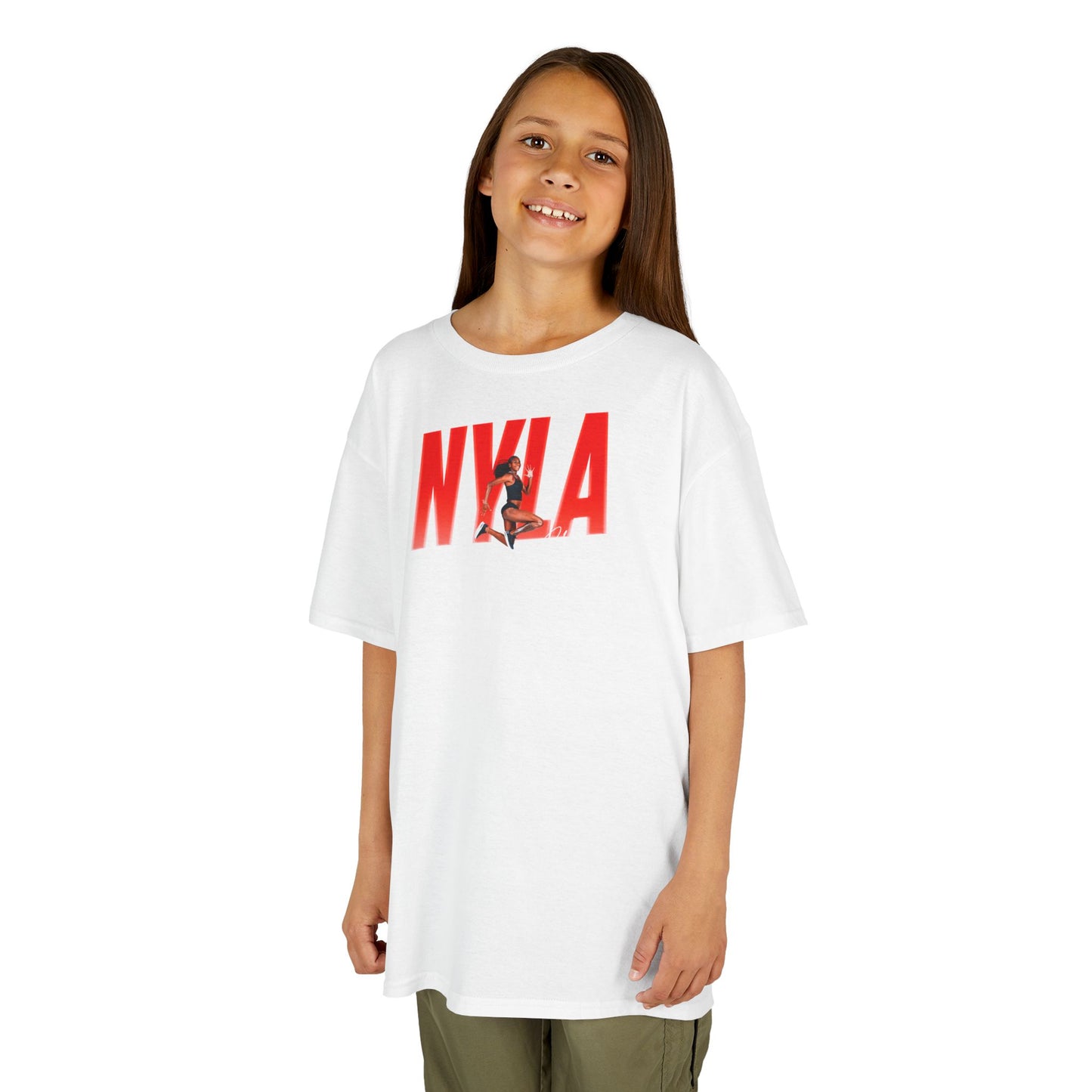 Nyla Cherry Cursive Combo Colored Kids Tee