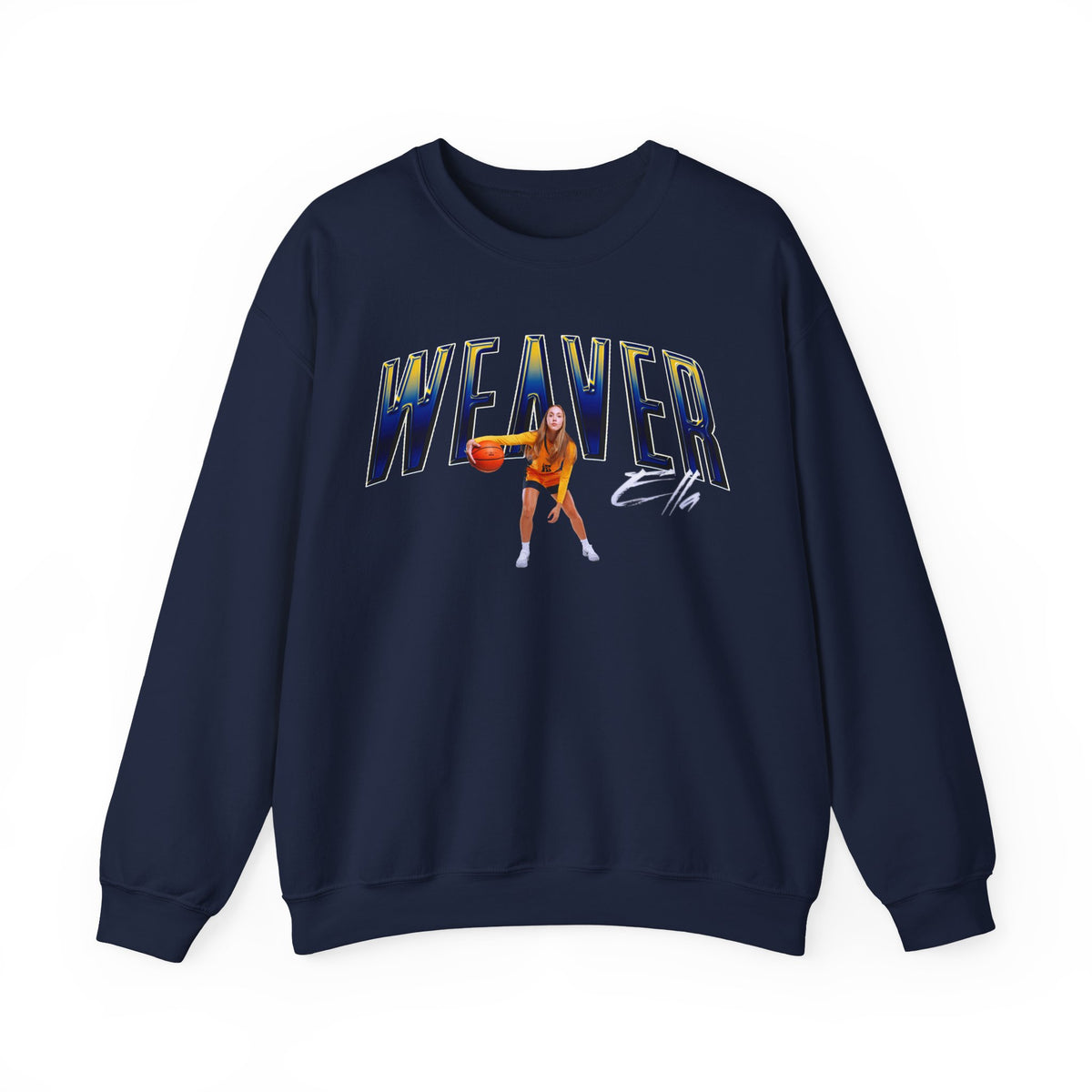 Ella Weaver Curved Combo Crewneck Sweatshirt