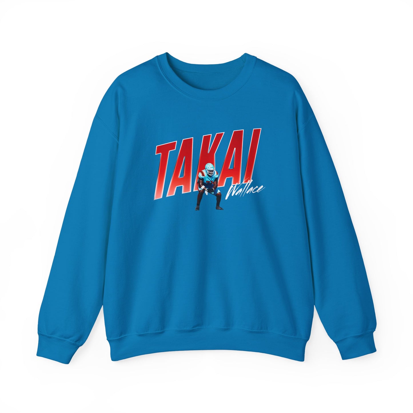 Takai Wallace Cursive Combo Crewneck Sweatshirt