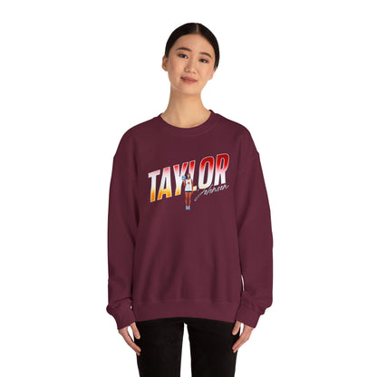 Taylor Johnson Cursive Combo Crewneck Sweatshirt