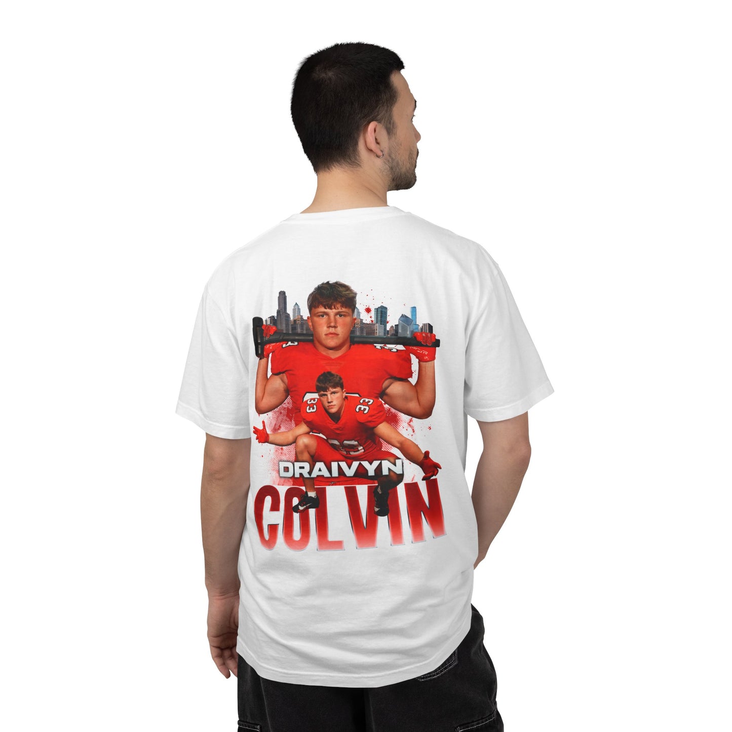 Draivyn Colvin Logo Front & Back Premium Tee