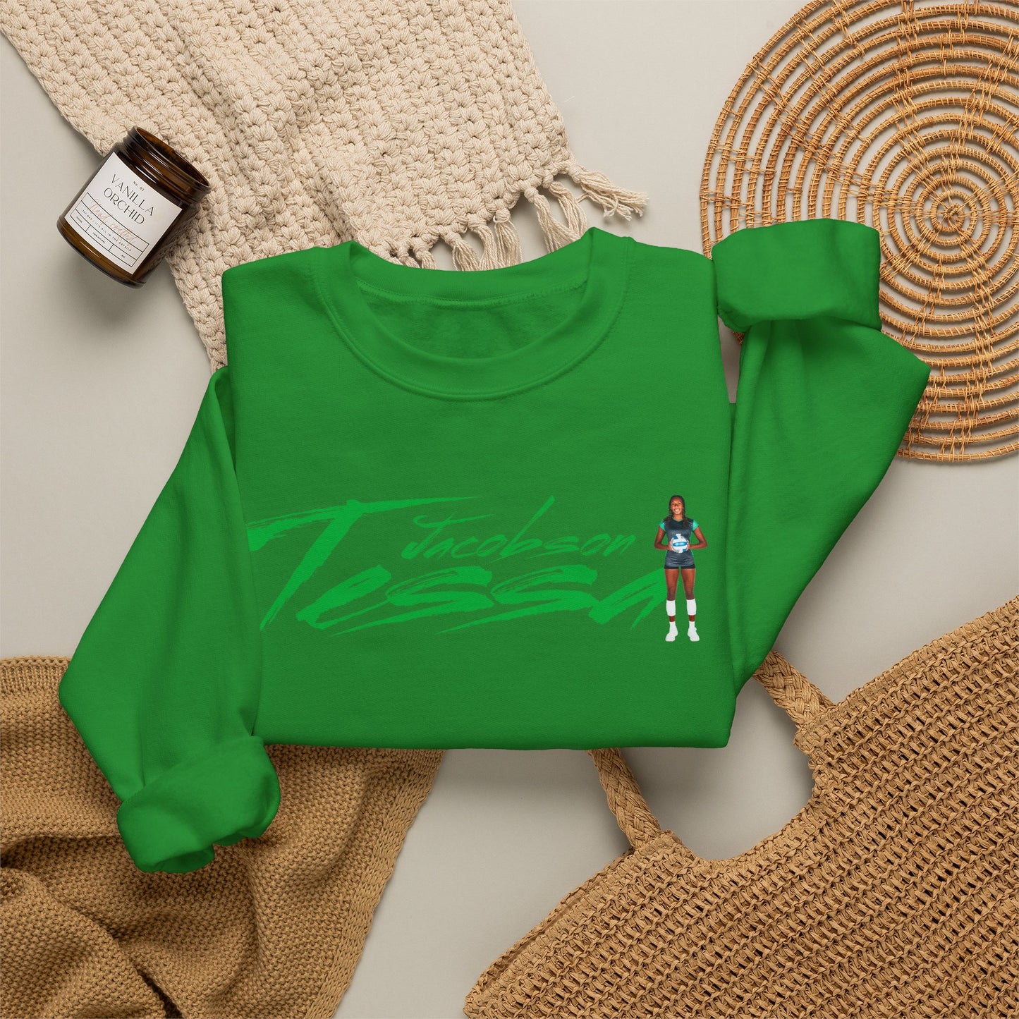 Tessa Jacobson Cursive Crewneck Sweatshirt