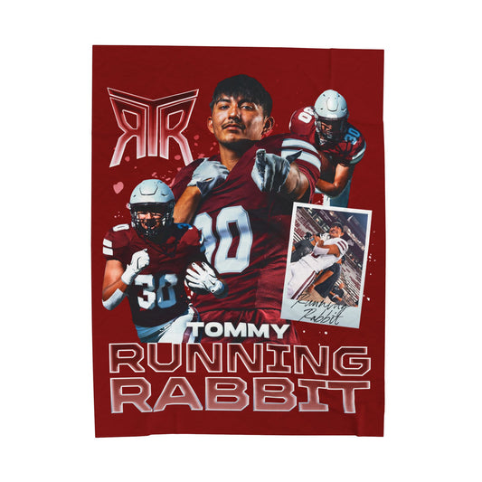 Tommy Running Rabbit 60"-80" Plush Blanket